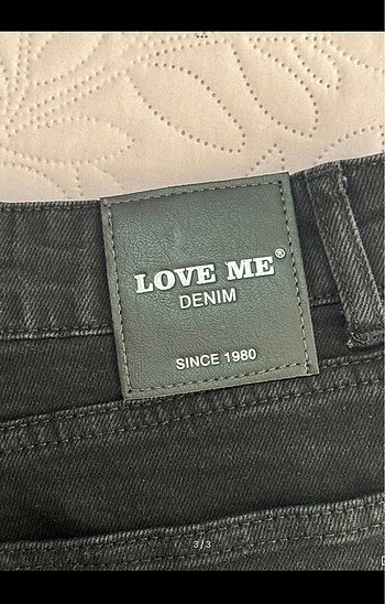 36 Beden LOVE ME İSPANYOL SİYAH DENİM