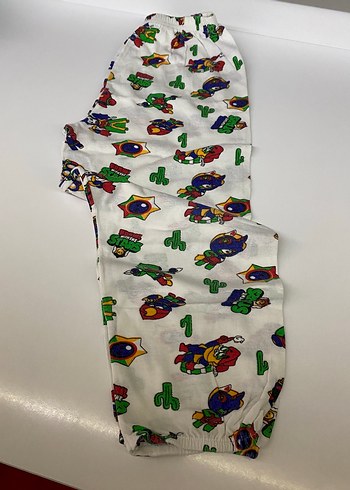 Diğer Erkek Çocuk Renkli Baskılı Kısa Kollu Pijama