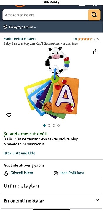  Beden Renk Baby Einstein bez bebek oyuncağı