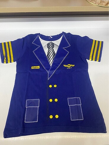 Kidzania kaptan pilot tshirtü