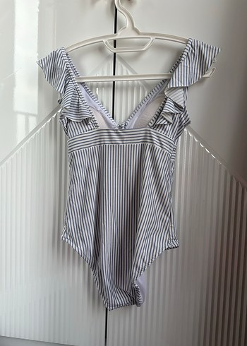 Çizgili Fırfırlı Mini Mayo - Görsel 2