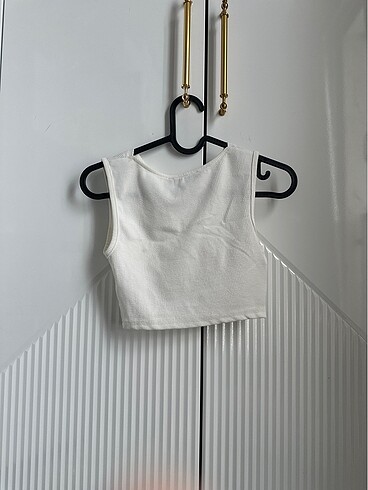 s Beden beyaz Renk Crop tshirt