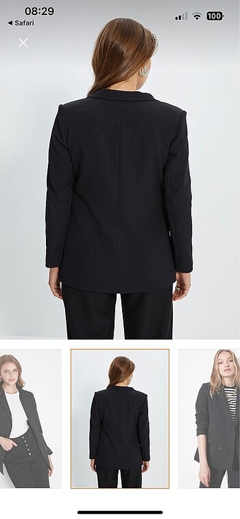 Trendyol & Milla Siyah blazer ceket