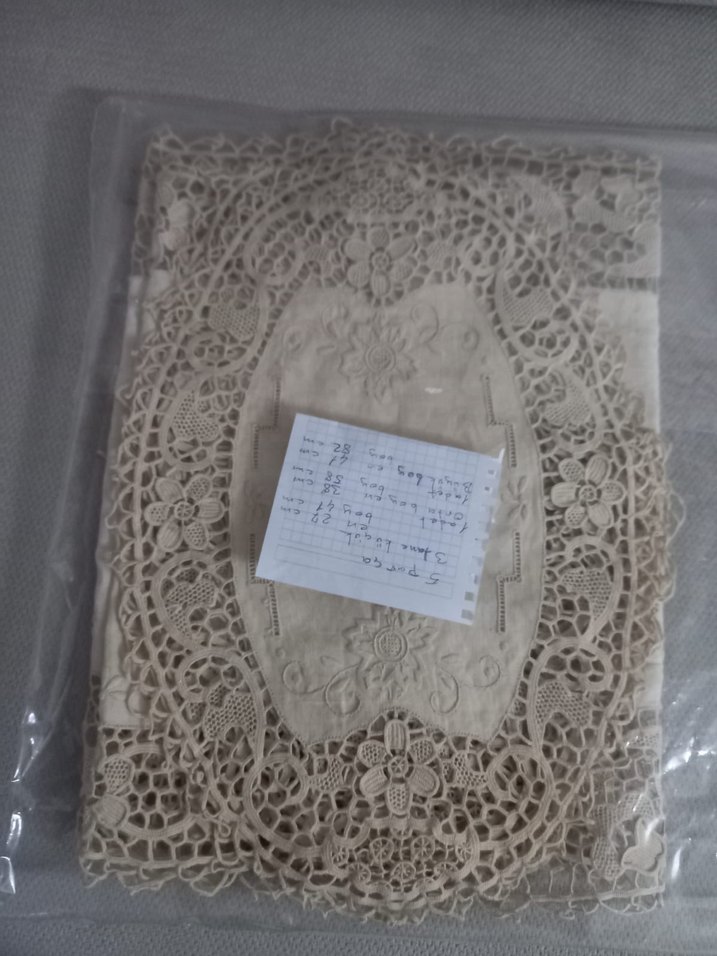 Dantel İşlemeli Oval Masa Örtüleri Seti - Görsel 2