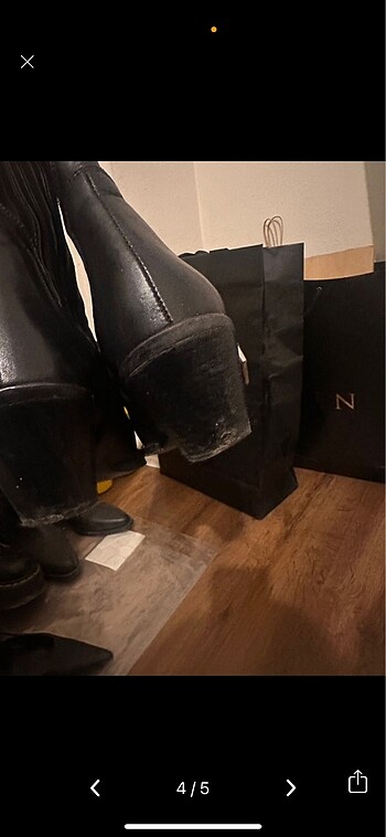 38 Beden siyah Renk zara western bot