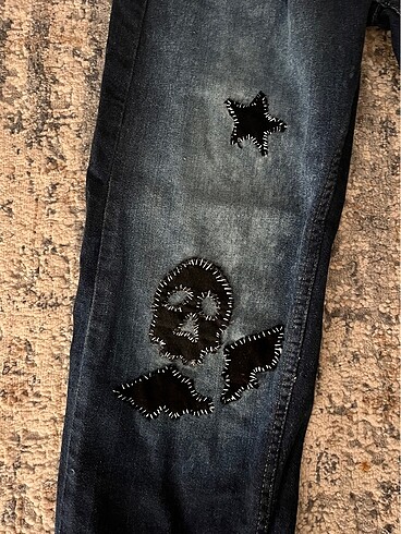 Levis y2k punk gothic yıkamalı bol kot pantolon