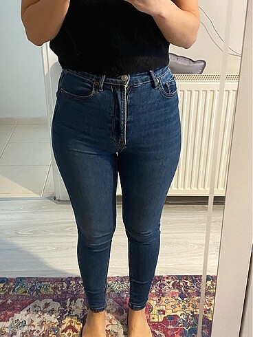 xs Beden lacivert Renk Stradivarius 1400 skinny jean pantolon