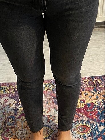 xs Beden gri Renk Stradivarius 1400 skinny jean pantolon