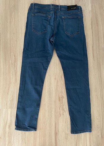 34 Beden mavi Renk Zara Erkek Koyu Mavi Regular Fit Kot Pantolon