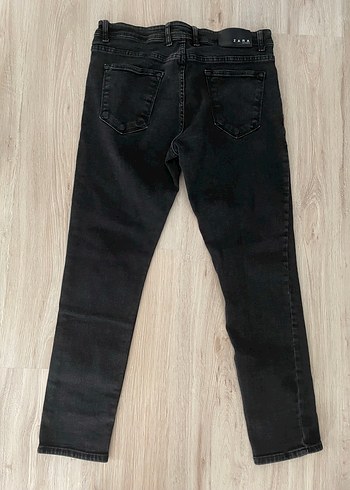 36 Beden siyah Renk Zara Siyah Regular Fit Denim Erkek Pantolon