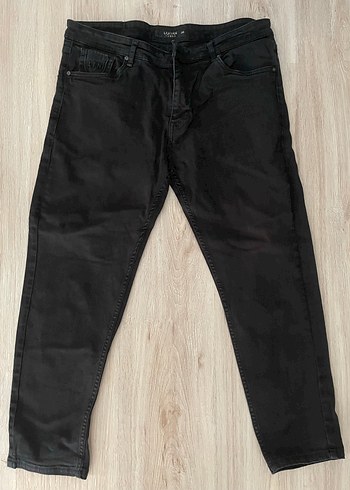 Lufian Siyah Regular Fit Midi Erkek Kot Pantolon