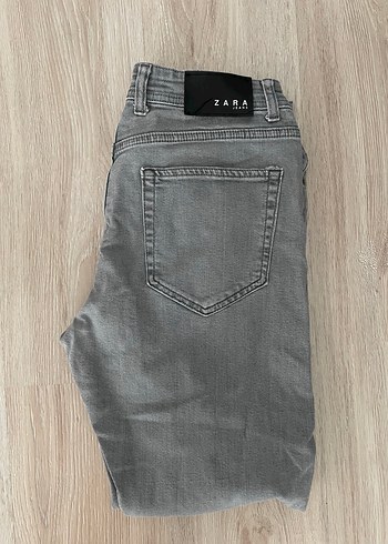 Gri Regular Fit Erkek Denim Pantolon