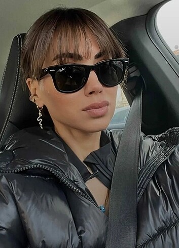 Rayban wayfarer parlak siyah eğimli 