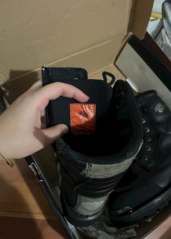 Siyah Deri  Biker Botları - Görsel 3