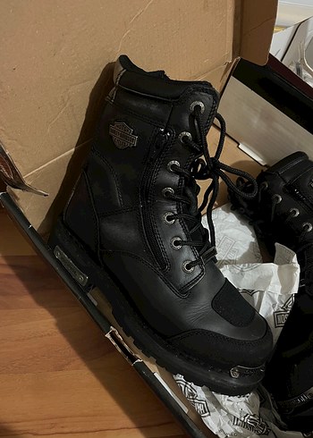 Siyah Deri  Biker Botları - Görsel 2