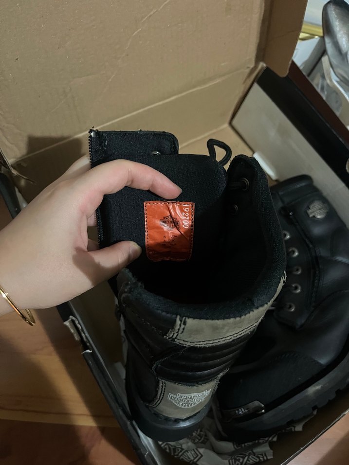 Siyah Deri  Biker Botları - Görsel 3