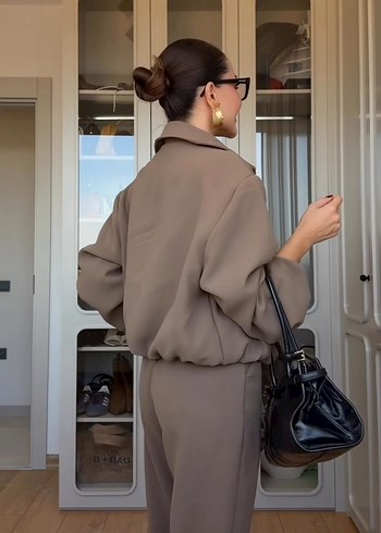 Camel Deri Kadın Takım - Görsel 3