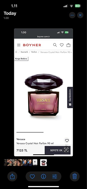 versace crystal noir parfume
