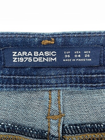 36 Beden mavi Renk Zara Jean / Kot %70 İndirimli.
