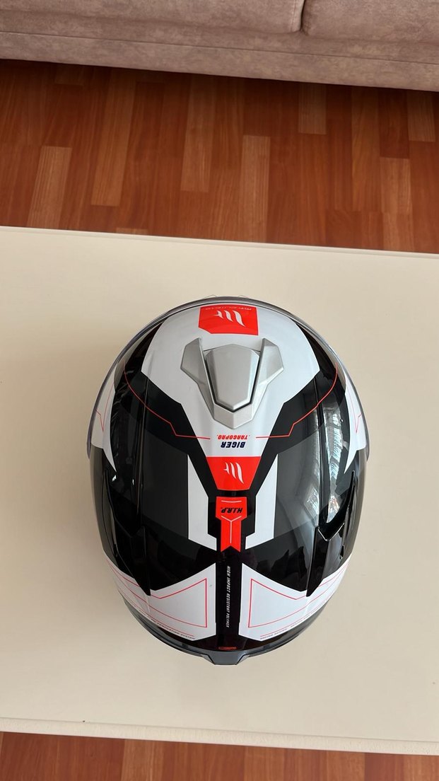 Diger Seramik Renkli Baskılı Motosiklet Kaskı - Görsel 2