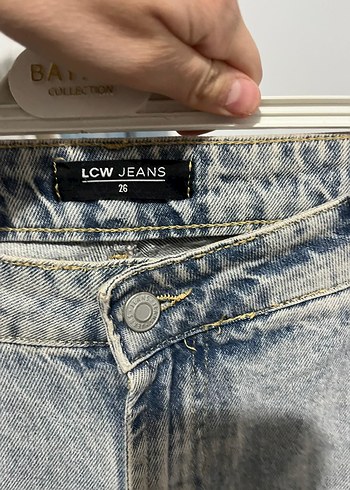 Gri Loose Fit Midi Kadın Jean - Görsel 2