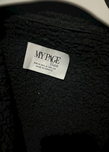 Kadın Siyah Kürklü Deri Biker Ceket - Görsel 2