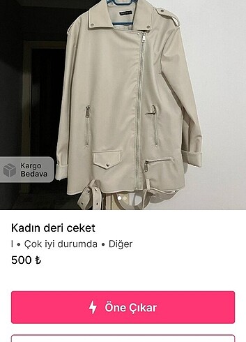 Diğer Kadın deri ceket 