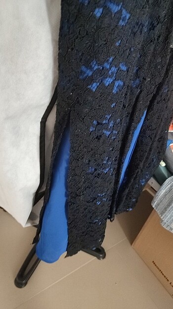 xl Beden Dantel hırka yanları yırtmaçlıdır