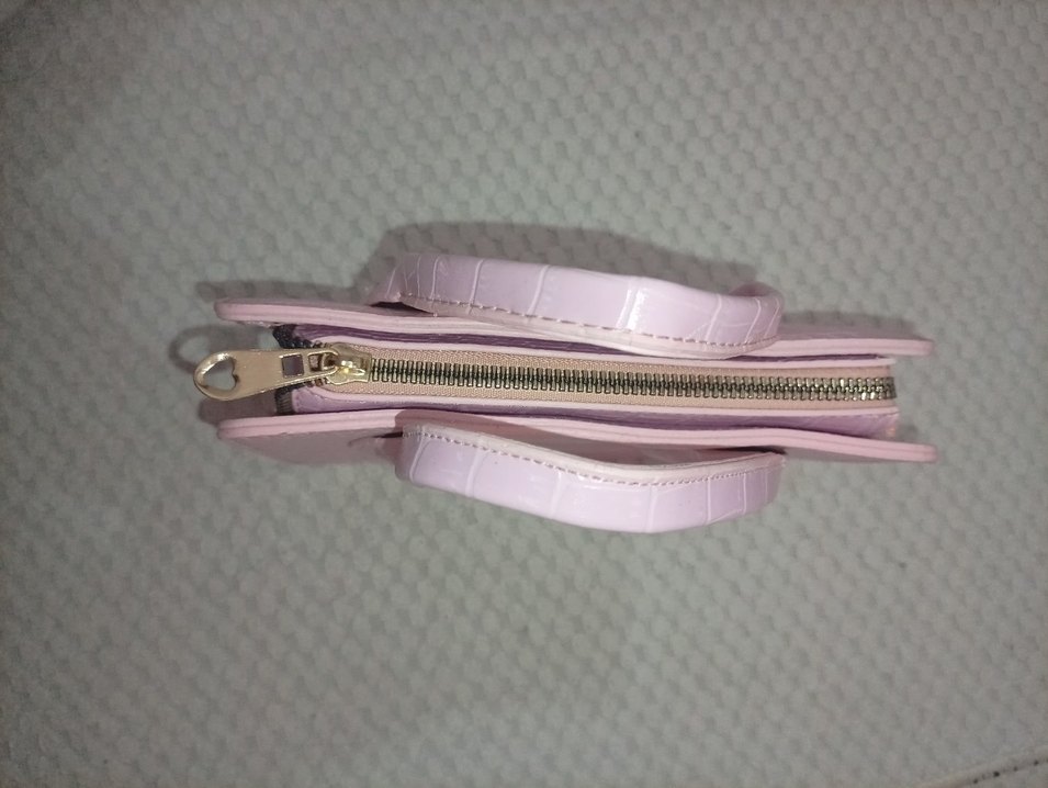 Pembe Deri Kadın El Çantası - Görsel 5