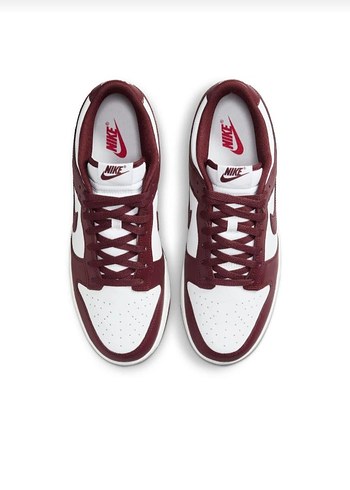 Bordo Beyaz Kadın Spor Ayakkabı - Görsel 2