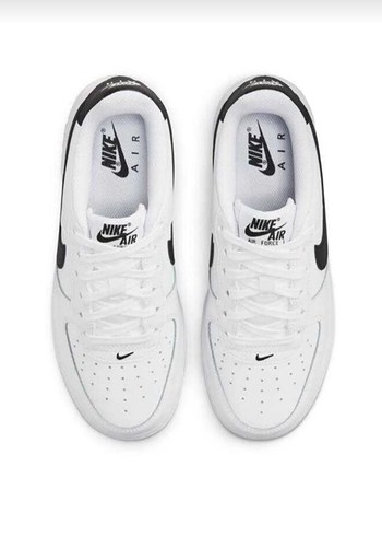 Beyaz Siyah Şeritli Bağcıklı Spor Kadın Sneaker - Görsel 3