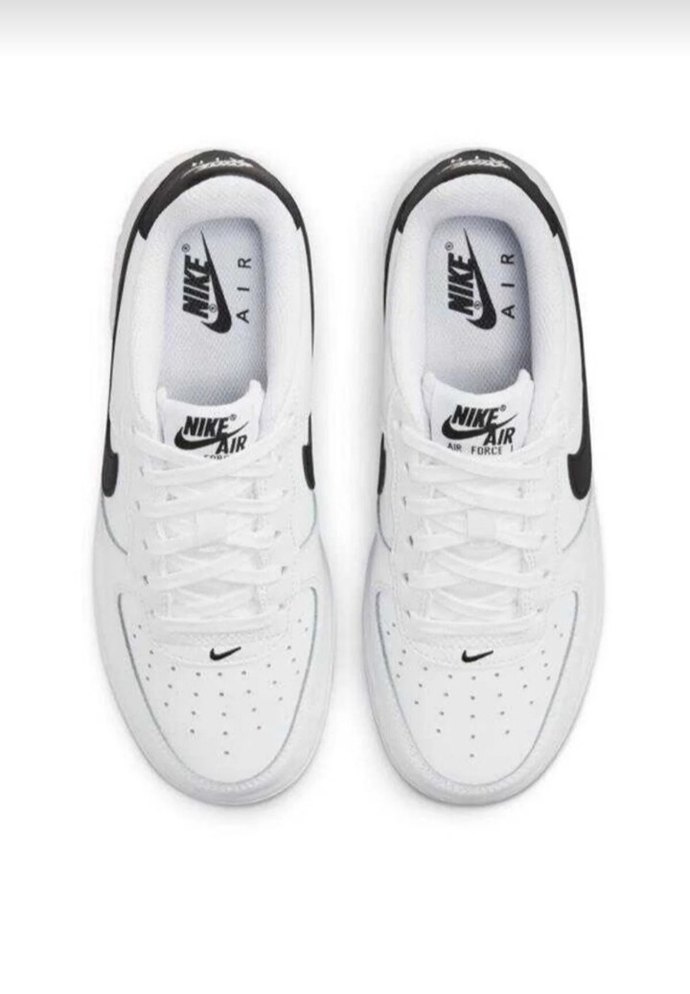 Beyaz Siyah Şeritli Bağcıklı Spor Kadın Sneaker - Görsel 3