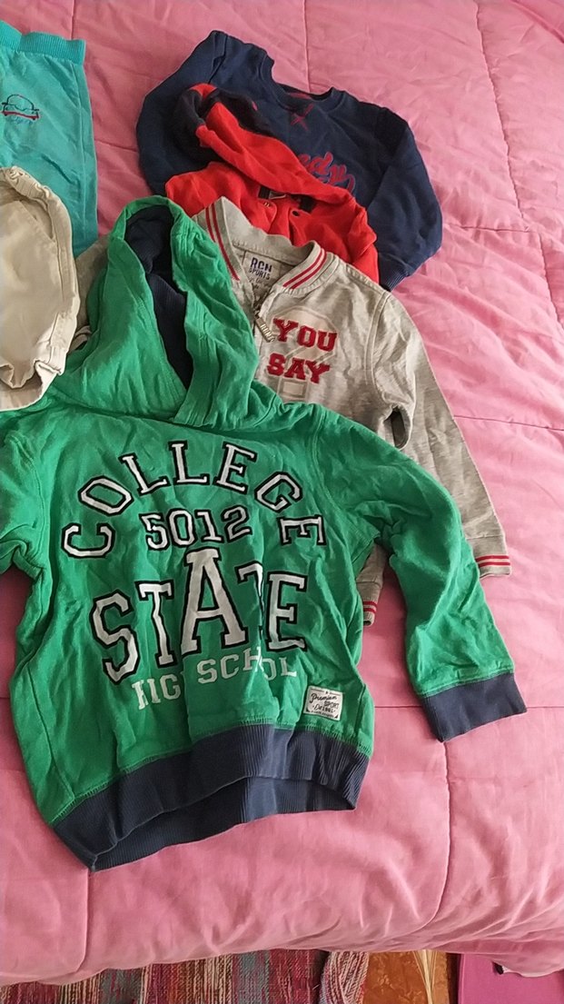 Kapüşonlu Yeşil Erkek Çocuk Sweatshirt - Görsel 5