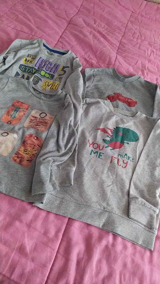 Gri Erkek Sweatshirt Uzun Kollu Rahat Kesim - Görsel 3