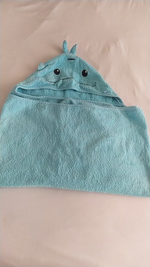 Mavi Erkek Çocuk Bornoz ve Havlu Seti - Görsel 5