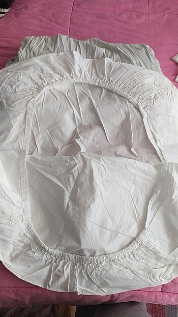 Bebek yatak lastikli çarşaf sağlam temiz bir tane Alex  10 adet - Görsel 2