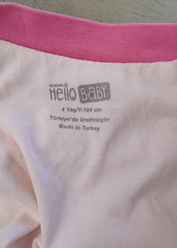 HelloBaby Kız Çocuk Fermuarlı Pembe Uyku Tulumu 1.5 tog