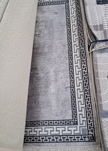 Gri Yılan Desenli Halı - Görsel 8