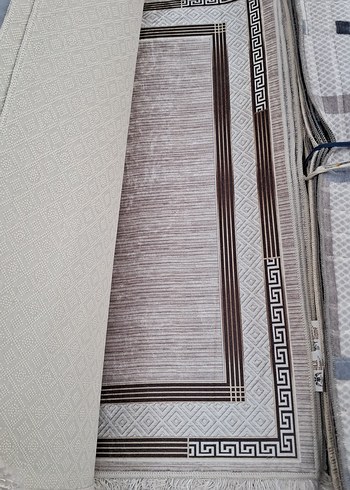 Gri Yılan Desenli Halı - Görsel 6