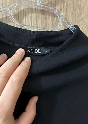 l Beden Siyah Yarım Kollu Midi Elbise