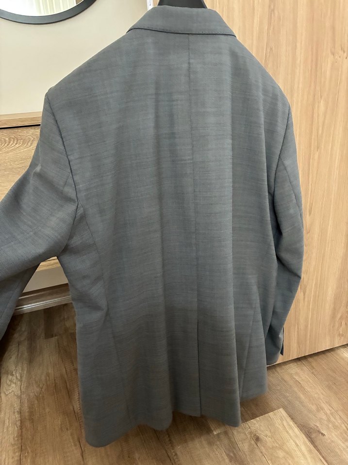 Gri Erkek Ofis Takım Elbise Ceket - Görsel 2