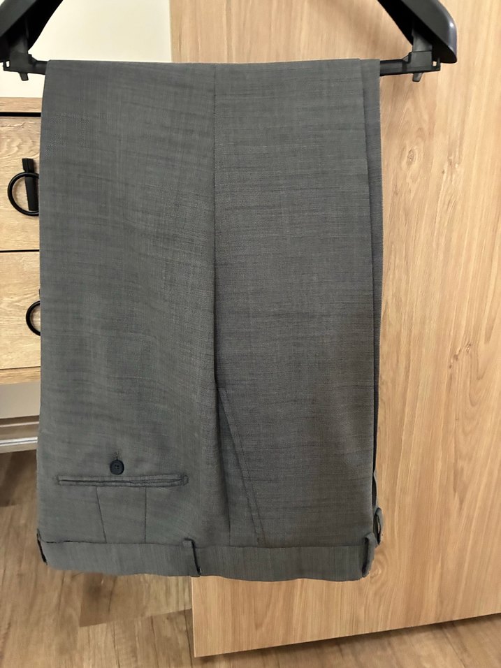 Gri Erkek Ofis Takım Elbise Ceket - Görsel 3