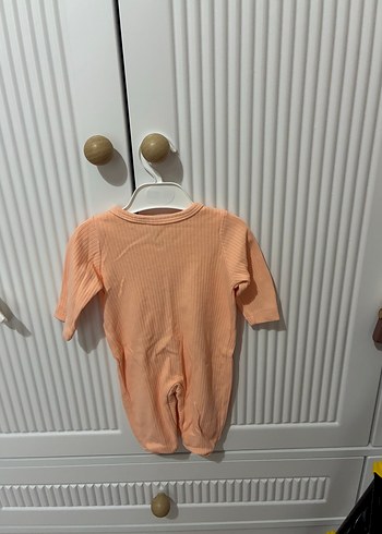 Bebek Kız Düğmeli Beyaz Tulum - Görsel 5