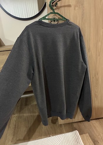 Kadın Gri Oversize Sweatshirt - Görsel 2