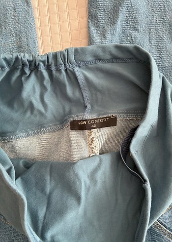 Gri Mavi Hamile Kot Pantolon - Görsel 6