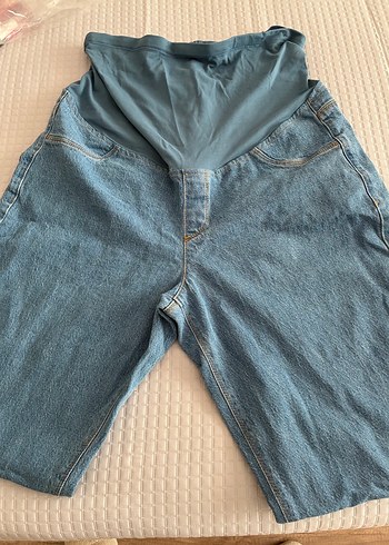 Gri Mavi Hamile Kot Pantolon - Görsel 4