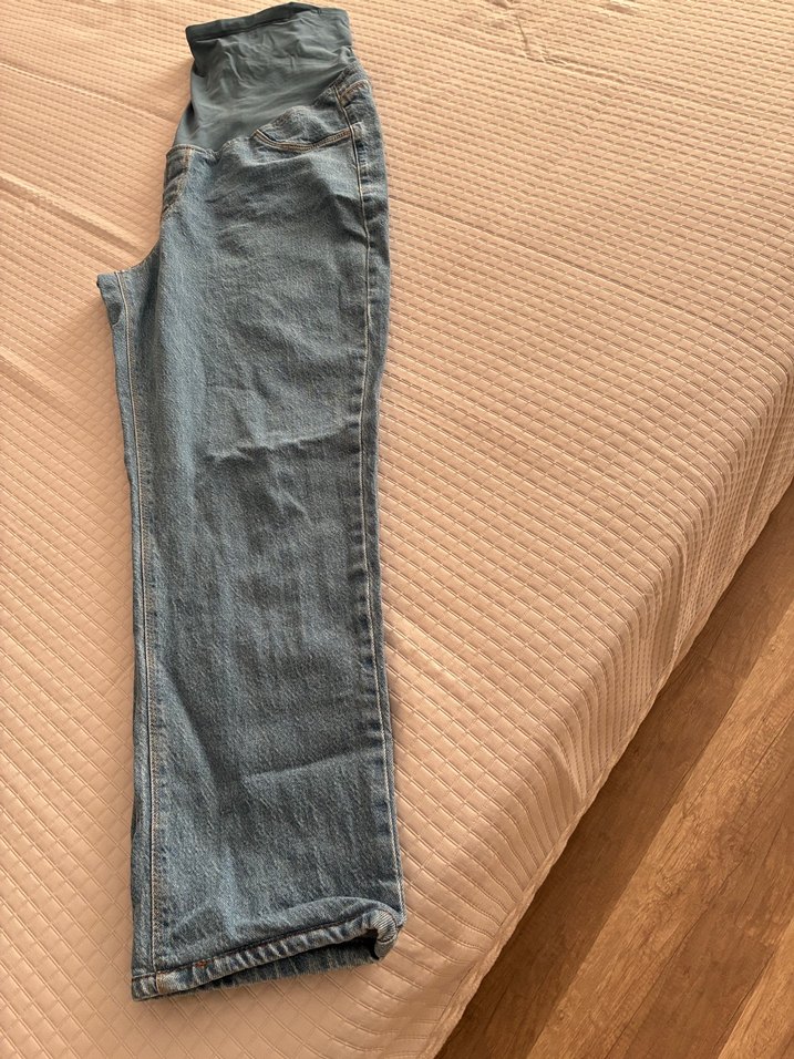 Gri Mavi Hamile Kot Pantolon - Görsel 3