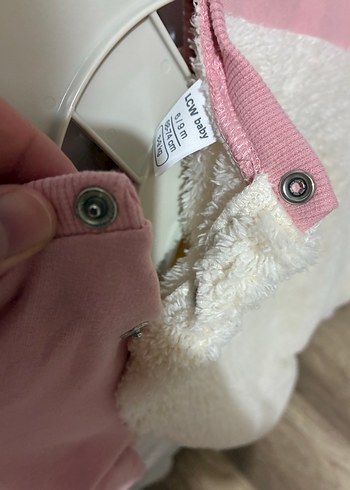 Peluş Detaylı Pembe Bebek Tulum - Görsel 3