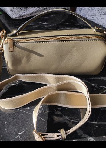 Mavi Marka Yeşil Deri Çanta - Görsel 5