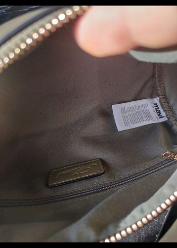 Mavi Marka Yeşil Deri Çanta - Görsel 3